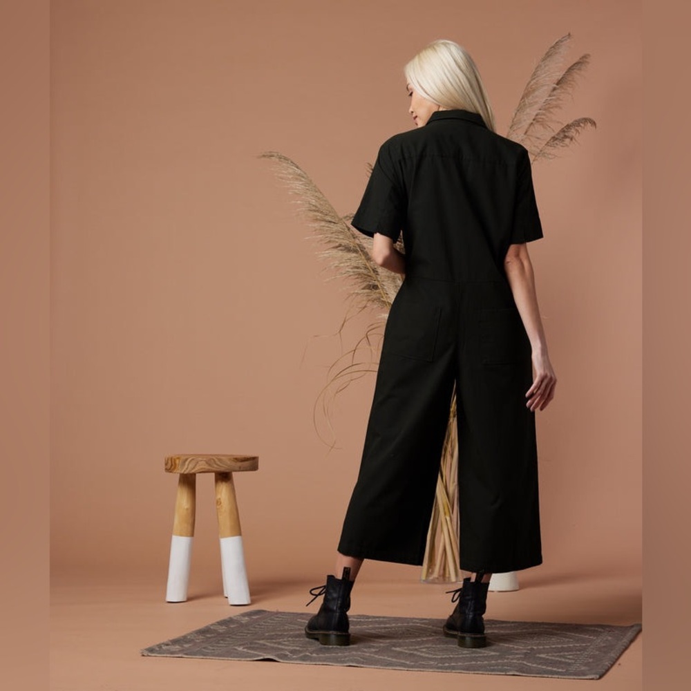 100% Organic Cotton Black Jumpsuit